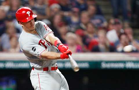 J.T. Realmuto #10 of the Philadelphia Phillies (Photo by David Maxwell/Getty Images)