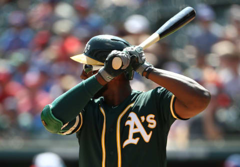 Jurickson Profar #23 of the Oakland Athletics. (Photo by Ronald Martinez/Getty Images)