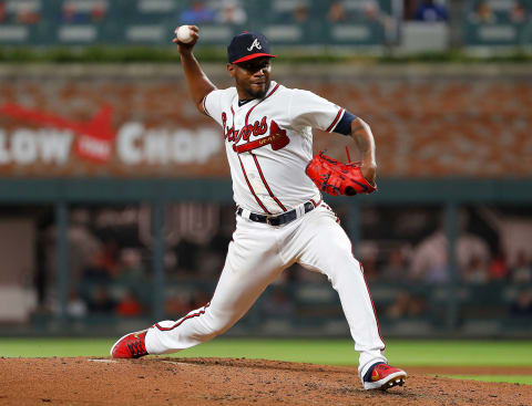 Julio Teheran #49 of the Atlanta Braves. (Photo by Kevin C. Cox/Getty Images)