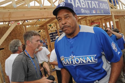 KANSAS CITY, MO – JULY 08: MLB Hall of Fame star Dave Winfield attends the 2012 Taco Bell All-Star Legends & Celebrity Softball Game at Kauffman Stadium on July 8, 2012 in Kansas City, Missouri. (Photo by Rick Diamond/Getty Images)