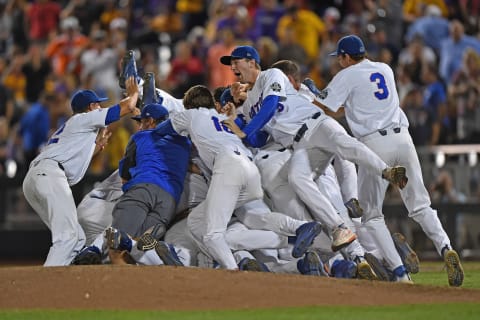 Players of the Florida Gators. (Photo by Peter Aiken/Getty Images)