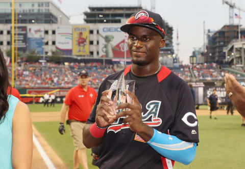 Taylor Trammell #5 of the the U.S. Team . (Photo by Rob Carr/Getty Images)