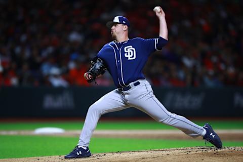 MEXICO CITY, MEXICO – MARCH 23: Ryan Weathers of San Diego Padres pitches in the 1st inning during a friendly game between San Diego Padres and Diablos Rojos at Alfredo Harp Helu Stadium on March 23, 2019 in Mexico City, Mexico. (Photo by Hector Vivas/Getty Images)