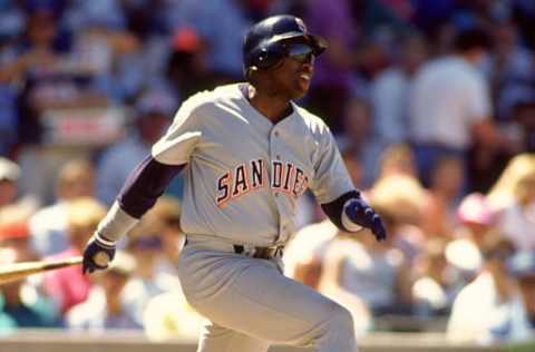 Tony Gwynn of the San Diego Padres - (Photo by Ron Vesely/MLB Photos via Getty Images)