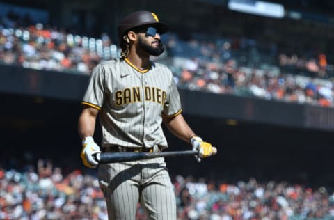 SAN FRANCISCO, CALIFORNIA - OCTOBER 03: Fernando Tatis Jr. #23 of the San Diego Padres (Photo by Brandon Vallance/Getty Images)