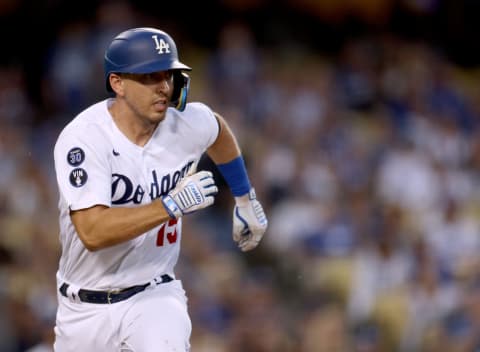 Austin Barnes #15 of the Los Angeles Dodgers (Photo by Harry How/Getty Images)