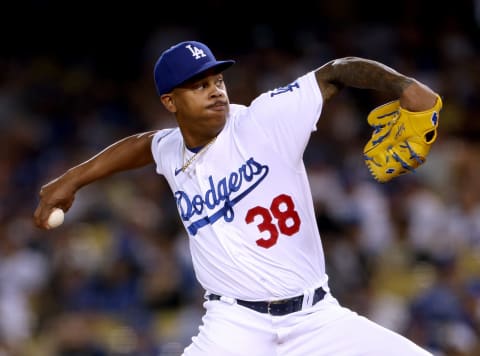 Yency Almonte #38 of the Los Angeles Dodgers (Photo by Harry How/Getty Images)