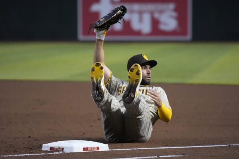 San Diego Padres first baseman Eric Hosmer (30)– Mandatory Credit: Rick Scuteri-USA TODAY Sports