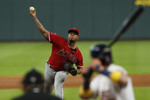 HOUSTON, TX – SEPTEMBER 01: Felix Pena #64 of the Los Angeles Angels of Anaheim pitches in the second inning against the Houston Astros at Minute Maid Park on September 1, 2018 in Houston, Texas. (Photo by Tim Warner/Getty Images)