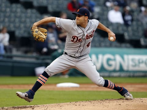 CHICAGO, ILLINOIS – SEPTEMBER 28: Matthew Boyd #48 of the Detroit Tigers pitches in the third inning during the game against the Chicago White Sox at Guaranteed Rate Field on September 28, 2019 in Chicago, Illinois. (Photo by Nuccio DiNuzzo/Getty Images)