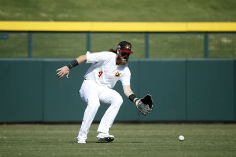 Brandon Marsh, Los Angeles Angels (Photo by Joe Robbins/Getty Images)