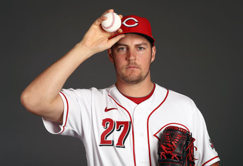 GOODYEAR, ARIZONA – FEBRUARY 19: Trevor Bauer #27 poses during Cincinnati Reds Photo Day on February 19, 2020 in Goodyear, Arizona. (Photo by Jamie Squire/Getty Images)