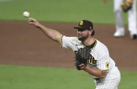 Kirby Yates (Photo by Denis Poroy/Getty Images)