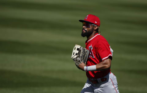 Jo Adell, Los Angeles Angels (Photo by Ralph Freso/Getty Images)