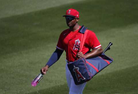 Justin Upton, Los Angeles Angels (Photo by Ralph Freso/Getty Images)