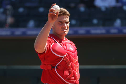 Max Stassi, Los Angeles Angels (Photo by Abbie Parr/Getty Images)