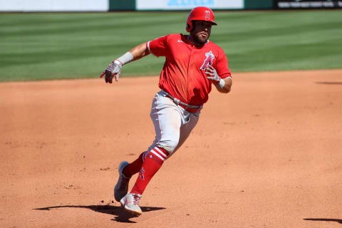 Jose Rojas, Los Angeles Angels. (Photo by Abbie Parr/Getty Images)