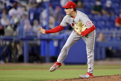 Chris Rodriguez, Los Angeles Angels (Photo by Douglas P. DeFelice/Getty Images)