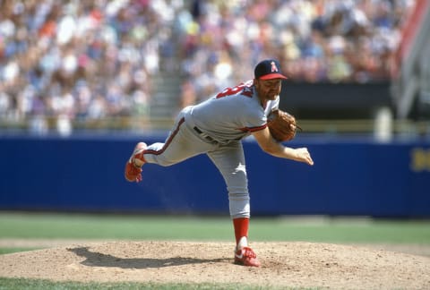 Pitcher Bert Blyleven of the California Angels. (Photo by Focus on Sport/Getty Images)