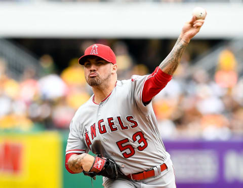 PITTSBURGH, PA – JUNE 05: Hector Santiago #53 of the Los Angeles Angels of Anaheim delivers a pitch during the game against the Pittsburgh Pirates at PNC Park on June 5, 2016 in Pittsburgh, Pennsylvania. (Photo by Justin Berl/Getty Images)