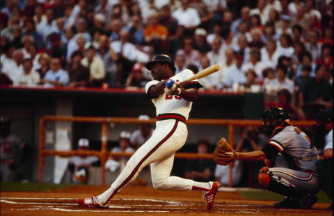 ANAHEIM, CA – OCTOBER 5, 1979: Don Baylor #25 of the California Angels bats against the Baltimore Orioles during Game Three of the 1979 ALCS at Anaheim Stadium on October 5, 1979 in Anaheim, California. (Photo by Getty Images)