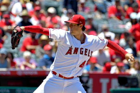 ANAHEIM, CA – JUNE 03: Tyler Skaggs #45 of the Los Angeles Angels of Anaheim pitches in the second inning of the game against the Texas Rangers at Angel Stadium on June 3, 2018 in Anaheim, California. (Photo by Jayne Kamin-Oncea/Getty Images)