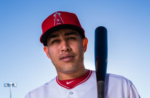 TEMPE, AZ – FEBRUARY 21: Ramon Flores of the Los Angeles Angels of Anaheim poses for a portrait at Tempe Diablo Stadium on February 21, 2017 in Tempe, Arizona. (Photo by Rob Tringali/Getty Images)