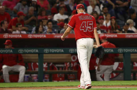 ANAHEIM, CA – SEPTEMBER 29: Pitcher Tyler Skaggs