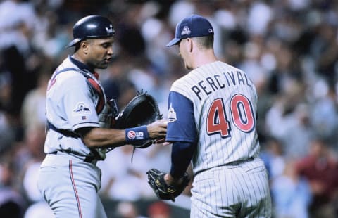 Troy Percival, Los Angeles Angels (Photo by: Brian Bahr/Getty Images)