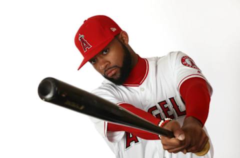 TEMPE, ARIZONA – FEBRUARY 19: Jo Adell #59 poses for a portrait during Los Angeles Angels of Anaheim photo day on February 19, 2019 in Tempe, Arizona. (Photo by Jamie Squire/Getty Images)