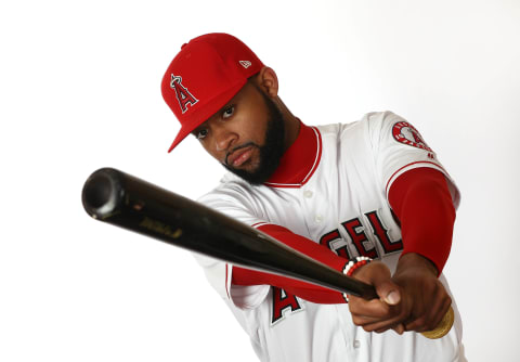 TEMPE, ARIZONA – FEBRUARY 19: Jo Adell #59 poses for a portrait during Los Angeles Angels of Anaheim photo day on February 19, 2019 in Tempe, Arizona. (Photo by Jamie Squire/Getty Images)