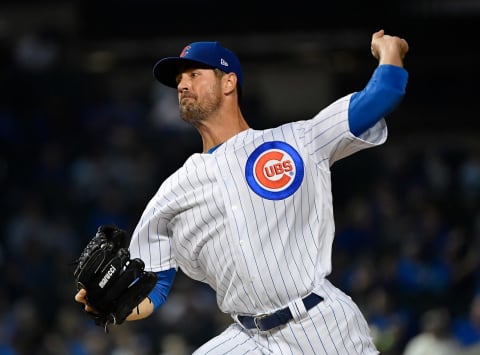 Cole Hamels, Chicago Cubs (Photo by Quinn Harris/Getty Images)