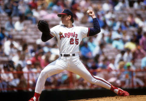 Jim Abbott, California Angels (Photo by Stephen Dunn/Getty Images)