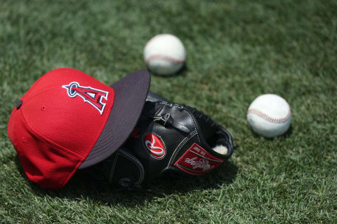 Los Angeles Angels hat (Photo by Josh Barber/Angels Baseball LP/Getty Images)