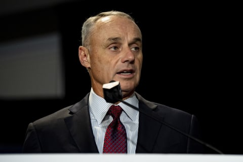 Major League Baseball Commissioner Rob Manfred (Photo by Billie Weiss/Boston Red Sox/Getty Images)