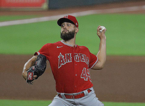 Patrick Sandoval, Los Angeles Angels (Photo by Bob Levey/Getty Images)