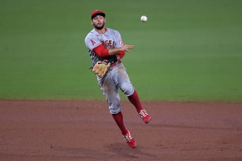 Los Angeles Angels, David Fletcher Mandatory Credit: Orlando Ramirez-USA TODAY Sports