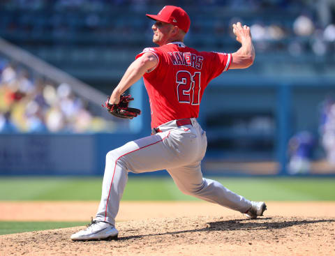 Mike Mayers, LA Angels. Mandatory Credit: Gary A. Vasquez-USA TODAY Sports