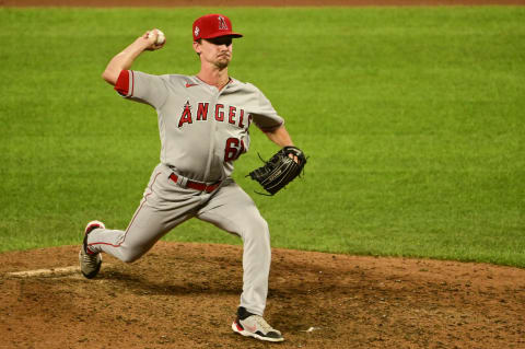 Austin Warren, LA Angels. Mandatory Credit: Tommy Gilligan-USA TODAY Sports