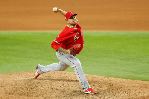 Jose Quijada, LA Angels. Mandatory Credit: Andrew Dieb-USA TODAY Sports