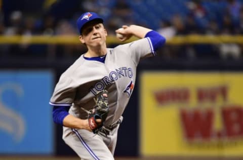 ST PETERSBURG, FL – SEPTEMBER 29: Ryan Borucki #56 of the Toronto Blue Jays throws a pitch in the second inning against the Tampa Bay Rays on September 29, 2018 at Tropicana Field in St Petersburg, Florida. (Photo by Julio Aguilar/Getty Images)