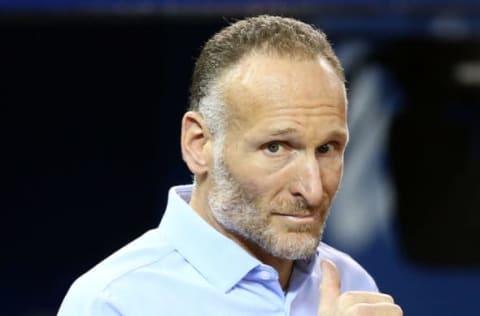 TORONTO, ON – SEPTEMBER 15: Mark Shapiro, President and CEO of the Toronto Blue Jays looks on prior to the first inning of a MLB game against the New York Yankees at Rogers Centre on September 15, 2019 in Toronto, Canada. (Photo by Vaughn Ridley/Getty Images)