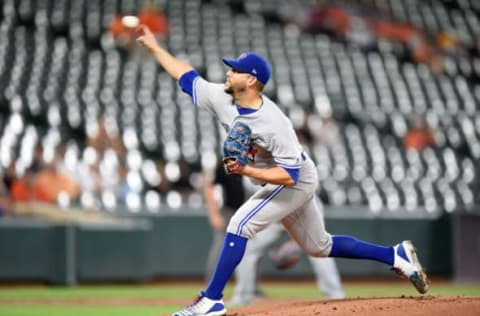 BALTIMORE, MD – SEPTEMBER 17: Ryan Tepera #52 of the Toronto Blue Jays pitches against the Baltimore Orioles at Oriole Park at Camden Yards on September 17, 2019 in Baltimore, Maryland. (Photo by G Fiume/Getty Images)