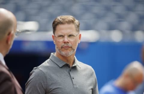 TORONTO, ON – JUNE 15: Toronto Blue Jays General Manager Ross Atkins ahead of their MLB game against the Baltimore Orioles at Rogers Centre on June 15, 2022 in Toronto, Canada. (Photo by Cole Burston/Getty Images)