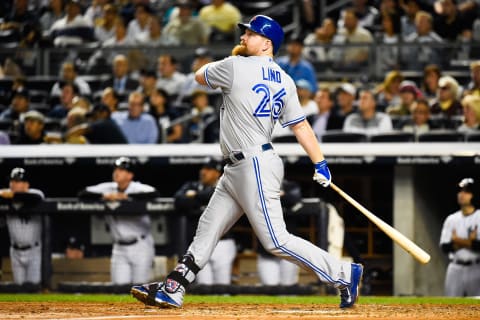 NEW YORK, NY – SEPTEMBER 18: Adam Lind (Photo by Alex Goodlett/Getty Images)