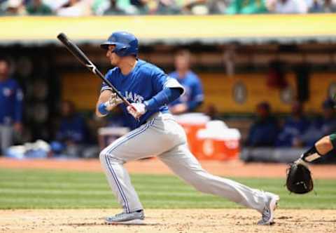 OAKLAND, CA – JUNE 07: Troy Tulowitzki #2 of the Toronto Blue Jays bats against the Oakland Athletics at Oakland Alameda Coliseum on June 7, 2017 in Oakland, California. (Photo by Ezra Shaw/Getty Images)