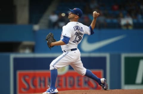 TORONTO, ON – AUGUST 10: Marco Estrada