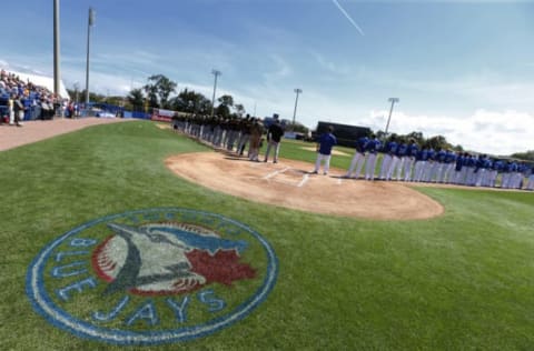 DUNEDIN, FL – MARCH 3: General view as the Toronto Blue Jays prepare to host the Pittsburgh Pirates in the spring training opener for both teams at Florida Auto Exchange Stadium on March 3, 2015 in Dunedin, Florida. (Photo by Joe Robbins/Getty Images)