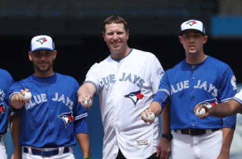 TORONTO, CANADA – AUGUST 14: Former player Roy Halladay