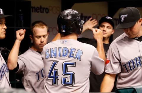 ST. PETERSBURG, FL – AUGUST 02: Outfielder Travis Snider